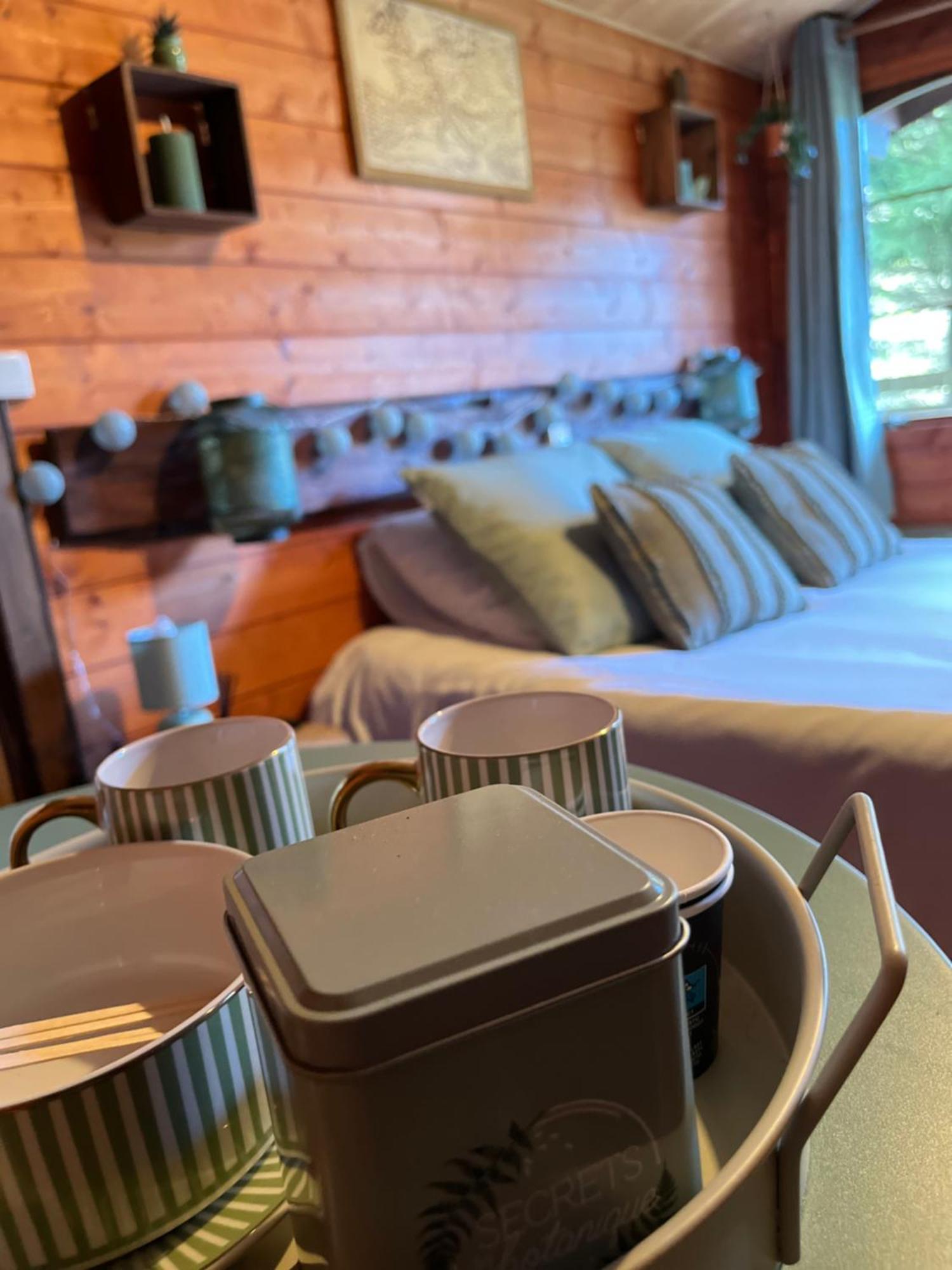 "Le Maloya" Chalets Independants -Chambre Balneo - Relais Motards Lacaune Exterior photo
